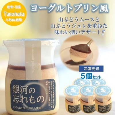 ふるさと納税 田野畑村 〜たのはたヨーグルトプリン風〜「銀河の忘れもの」 5個セット 冷凍