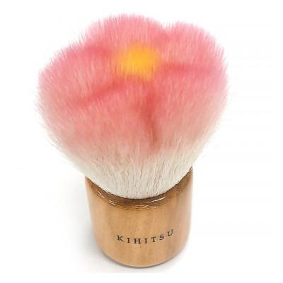 ふるさと納税 熊野町 熊野筆 喜筆 限定フラワーパウダーブラシ(ピンク・イエロー)