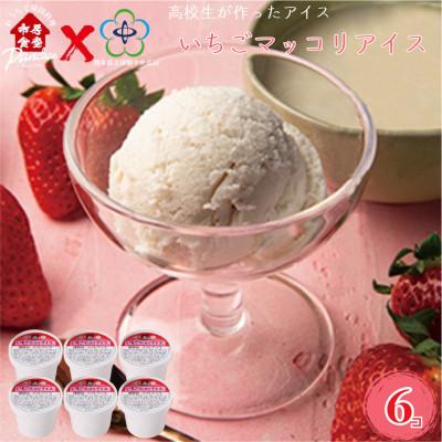 ふるさと納税 錦町 球磨中央高校 高校生が作ったアイス いちごマッコリアイス 120ml×6コ セット [市房食堂]