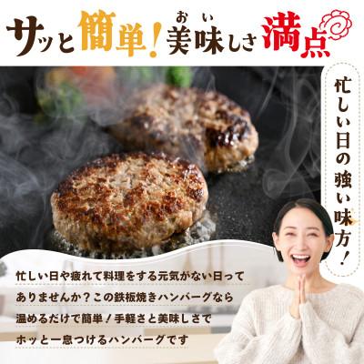 ふるさと納税 別海町 レンジOK 鉄板焼き ハンバーグ 12個 セット 湯煎 レンジ 個包装 冷凍 業務用 北海道別海町 |  | 02