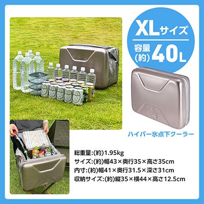 値下げ！氷風マルチクーラー　温風も出せる　専用アイスパック付き ふるさと納税 城陽市 ハイパー氷点下クーラーXL ロゴスのクーラー
