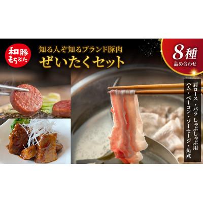 ふるさと納税 大河原町 もちぶた 詰め合わせ 肩ロース バラ しゃぶしゃぶ 400g ハム ベーコン