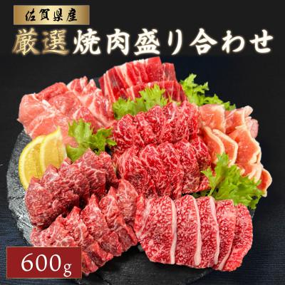 ふるさと納税 大町町 佐賀県産 厳選 焼肉盛り合わせ 600g (2〜3人前)(大町町)