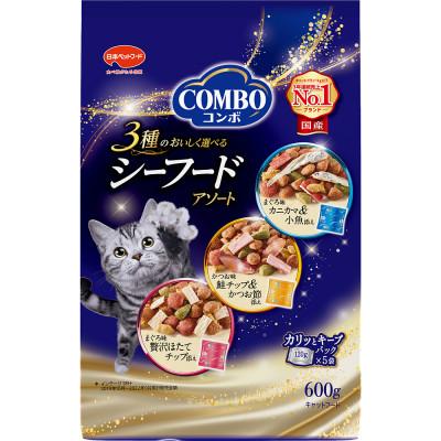 ふるさと納税 袋井市 [キャットフード]日本ペットフード コンボ キャット シーフードアソート 600g×12袋