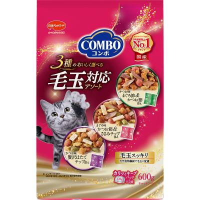 ふるさと納税 袋井市 [キャットフード]日本ペットフード コンボ キャット 毛玉対応アソート 600g×12袋