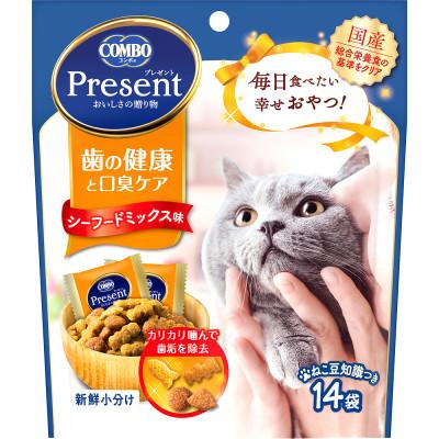 ふるさと納税 袋井市 [キャットフード]日本ペットフード コンボプレゼント 猫おやつ 歯の健康と口臭ケア 42g×30袋