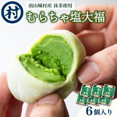 ふるさと納税 南山城村 [宇治抹茶スイーツ]むらちゃ塩大福6個入り