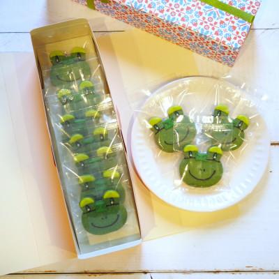 ふるさと納税 韮崎市 [クッキー詰め合わせ]お菓子工房おひさま ニーラクッキー10枚 (カエルのクッキー)