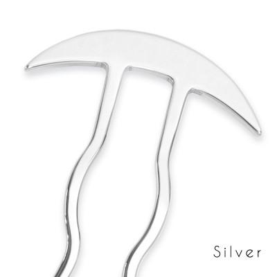 ふるさと納税 静岡市 [女性のアイデア×職人技]ステンレス製かんざし「Arc Liner / Silver」