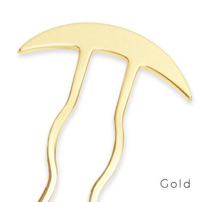 ふるさと納税 静岡市 [女性のアイデア×職人技]ステンレス製かんざし「Arc Liner / Gold」