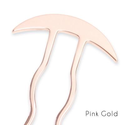 ふるさと納税 静岡市 [女性のアイデア×職人技]ステンレス製かんざし「Arc Liner / Pink Gold」