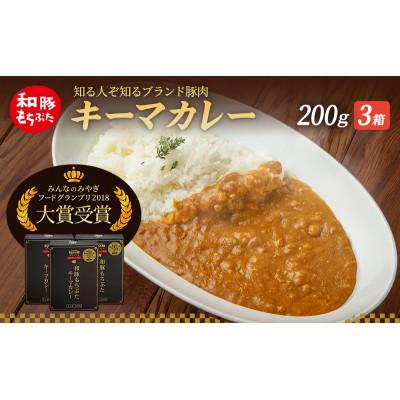 ふるさと納税 大河原町 キーマカレー 200g 3箱 もちぶた館 オリジナル