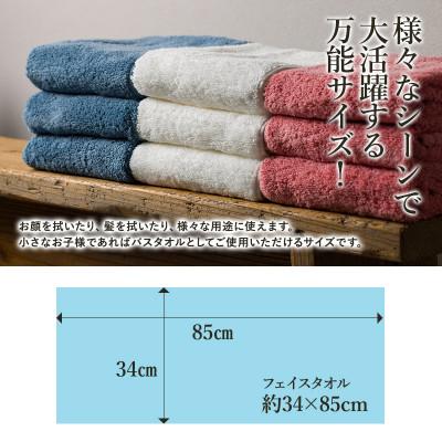 ふるさと納税 今治市 エアーかおる　ダディボーイ　フェイスタオル　6枚　マウンテンブルー【I002220FT6MB】