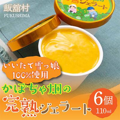 ふるさと納税 飯舘村 かぼちゃ畑の完熟ジェラート
