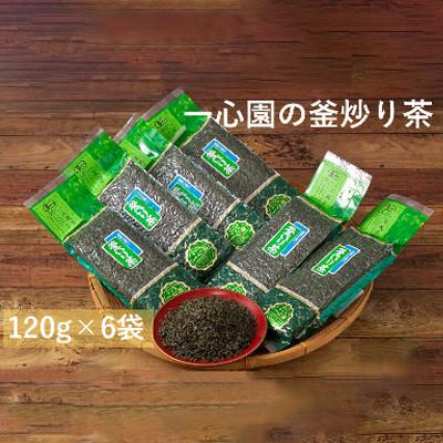 ふるさと納税 日之影町 一心園の釜炒り茶120g入り6袋セット[A-95]