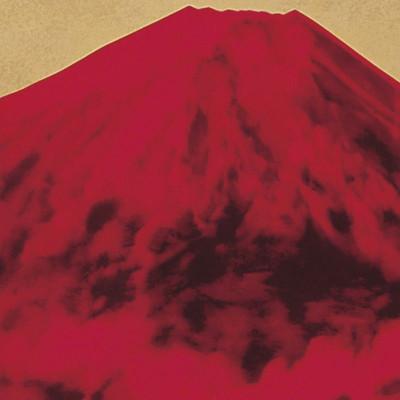 ふるさと納税 伊万里市 富士山 扇型陶額 赤富士AC195-1/K100(伊万里市