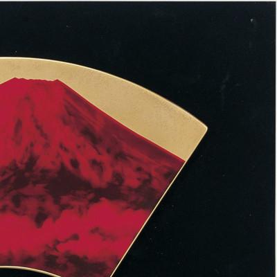 ふるさと納税 伊万里市 富士山 扇型陶額 赤富士AC195-1/K100(伊万里市