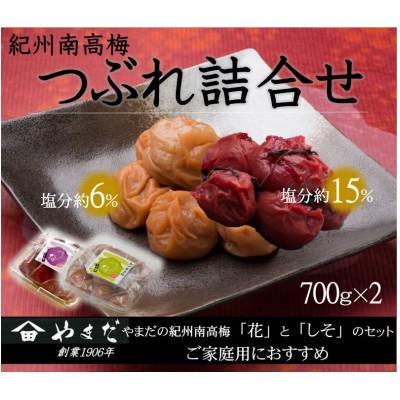 ふるさと納税 美浜町 紀州南高梅つぶれ詰合せ 700g×2