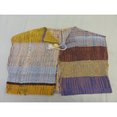 ふるさと納税 豊明市 手織り布で作った前開きベスト(障害福祉サービス事業所自主製品)