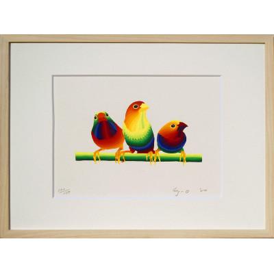 ふるさと納税 松田町 靉嘔 のシルクスクリーン版画「Can you see?」