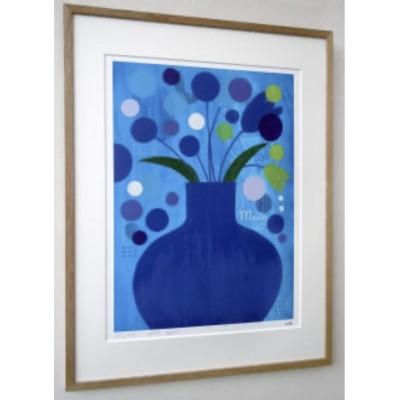 ふるさと納税 松田町 宮迫千鶴のシルクスクリーン版画「テラスの雨」