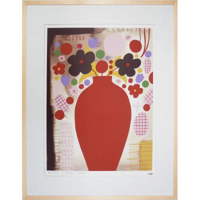 ふるさと納税 松田町 宮迫千鶴のシルクスクリーン版画「七月のピアノ」