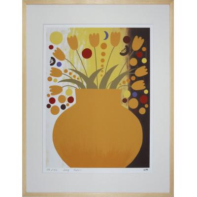 ふるさと納税 松田町 宮迫千鶴のシルクスクリーン版画「新しい祝福」