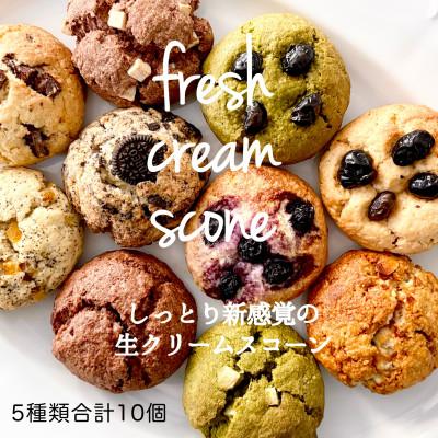 ふるさと納税 那珂川市 生クリームスコーン おまかせ5種10個セット