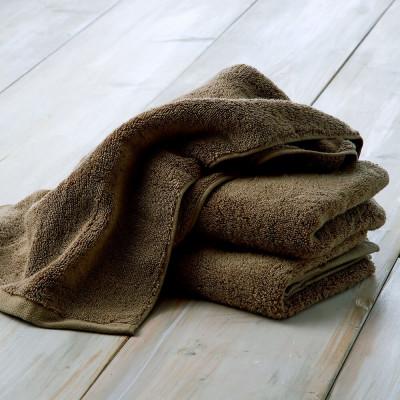 ふるさと納税 泉大津市 泉州美人 フェイスタオル 同色3枚組(約33×85cm) 泉州タオル 樺茶(かばちゃ)