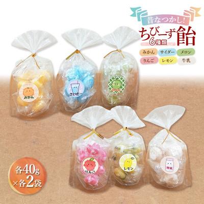 ふるさと納税 大河原町 昔なつかし!ちびーず飴 1箱12袋入り 全6種類各2袋