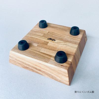 ふるさと納税 福岡市 ペットフードテーブル carving SS(福岡市内製造)(ガラスボウル付き)(福岡市) VL014の画像