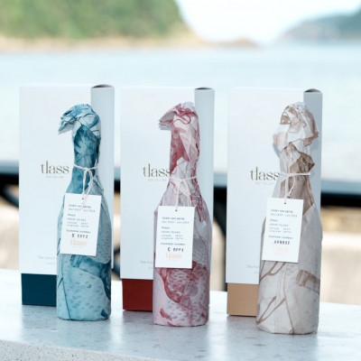 ふるさと納税 瀬戸内町 tlass SEA CELLAR 海底熟成ワイン 白・赤・スパークリング750ml×3本セット