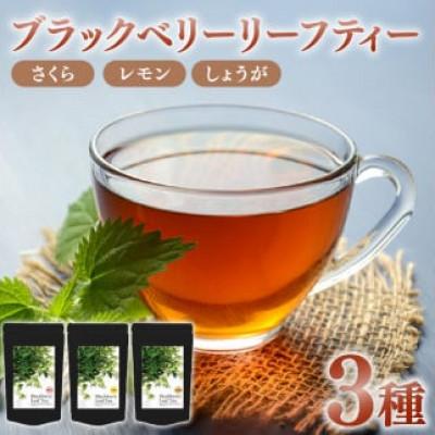 ふるさと納税 藤枝市 ブラックベリーリーフティー3種(さくら・しょうが・レモン)各10個 計60g