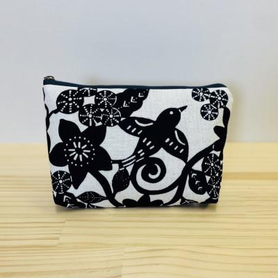 ふるさと納税 竹田市 藍と型染のフラットポーチ[2]