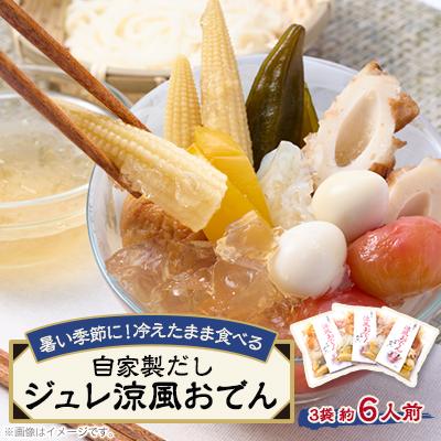 ふるさと納税 茨木市 [約6人前]藤熊 絶品の自家製だし ジュレ涼風おでん 3袋