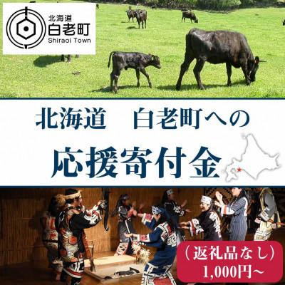 ふるさと納税 白老町 [返礼品なし]北海道白老町への応援・支援 寄付のみ 返礼品なし (1口:1,000円)