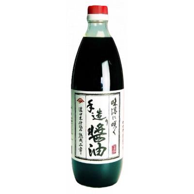 ふるさと納税 大崎上島町 【岡本醤油醸造場】純国産の濃口醤油(本仕込み熟成2年醤油)1L×2本の画像