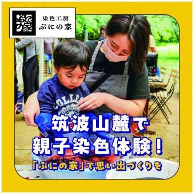 ふるさと納税 つくば市 筑波山麓で親子染色体験! 10,000円分チケット