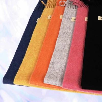 ふるさと納税 田原本町 高級 カシミヤ100% 薄手 マフラー 無地 66302 レディース 内モンゴル産 ブルー_1