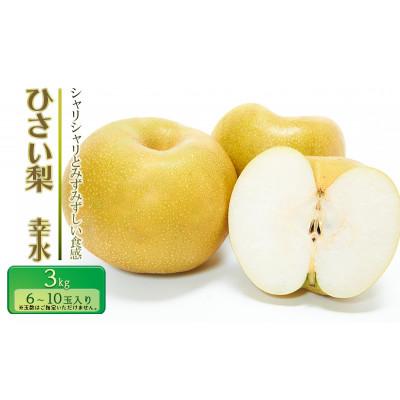 ふるさと納税 津市 [先行予約]ひさい梨 幸水 3kg[果樹 秀専]