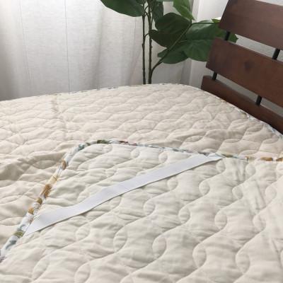 ふるさと納税 泉大津市 [訳あり・掘出し物] 麻(リネン)混敷パッド シングル 中わた脱脂綿100%アイボリー1枚 3452