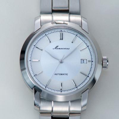 ふるさと納税 国立市 Monoceros機械式自動巻メンズ腕時計1本 文字盤シルバー