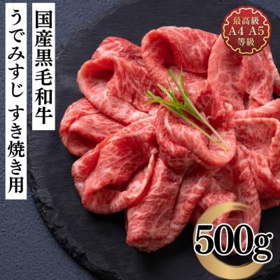 ふるさと納税 郡山市 福島牛 うでみすじすき焼き用 500g