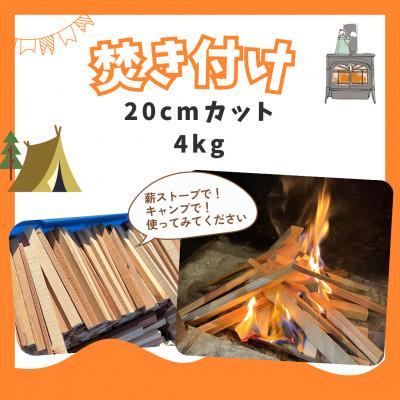 ふるさと納税 若狭町 焚き付け用薪 約4kg 針葉樹(杉、ヒノキ)