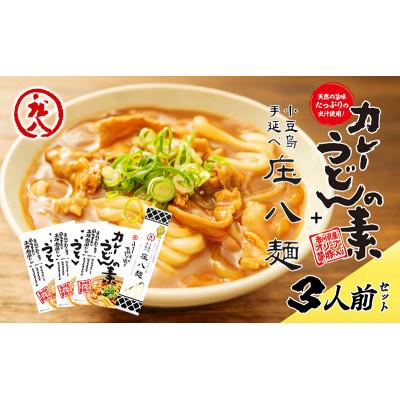 ふるさと納税 土庄町 小豆島製麺所のおやじが造ったカレーうどんの素と庄八麺セット