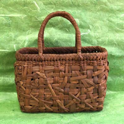 ふるさと納税 丸森町 ぶどうつるバッグ NO.19