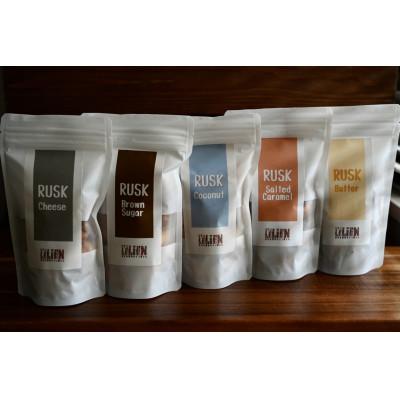 ふるさと納税 船橋市 ラスク5種セット(塩キャラメル・黒糖・ペッパーチーズ・ココナッツ・焦がしバター)各1袋