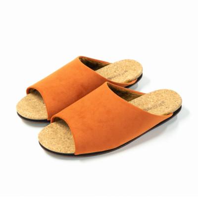 ふるさと納税 四日市市 [オレンジ/LLサイズ] コルクルームシューズ[暖] [BARK OF K JAPAN]