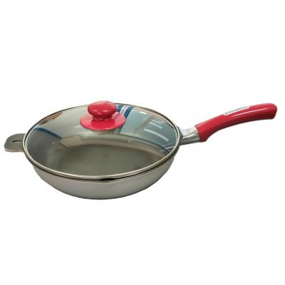 ふるさと納税 高岡市 バレンシアガラス蓋付フライパン26cm ガス火用 9934600