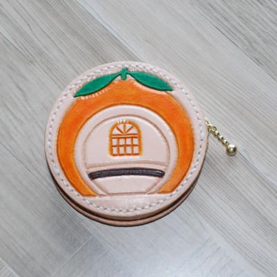 ふるさと納税 諫早市 フルーツバス停コインケース ミカン
